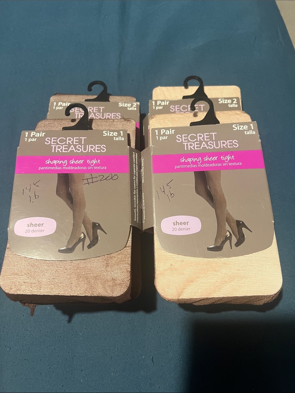 Secret Treasures Sandals-style Sheer Hosiery in Beige and Light Tan